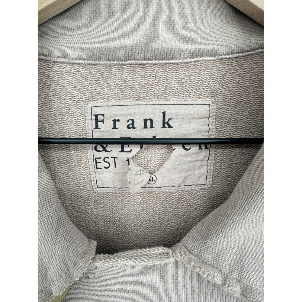 Frank & Eileen Jacket Womens XL Biscotti Pink Beige Belfast Raw Hem Peacoat - Picture 9 of 11